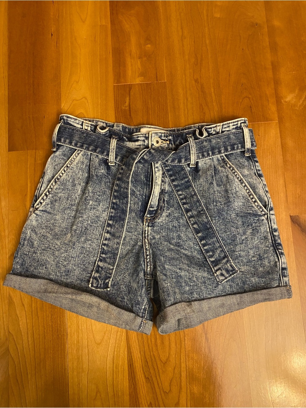 Abercrombie Kids Acid Wash Denim Shorts